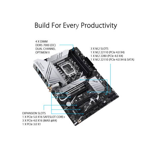 Asus PRIME Z790-P WIFI LGA 1700 ATX Motherboard