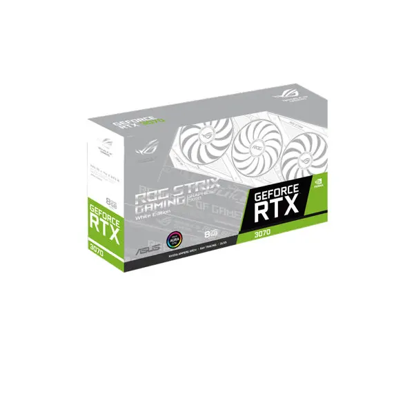 Asus Rog Strix RTX 3070 White Edition 8GB GDDR6 256-Bit Video Card