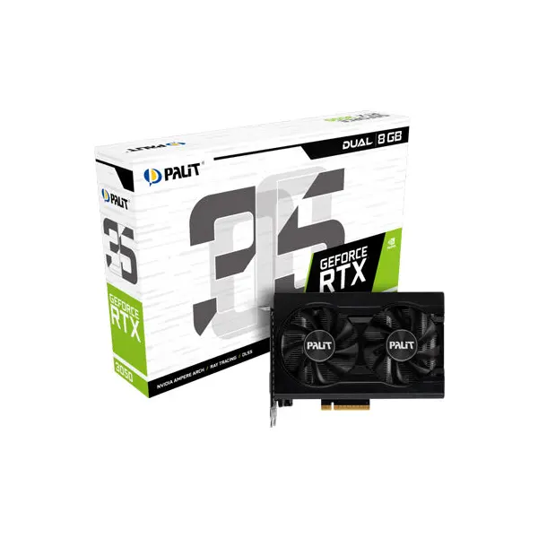 Palit Nvidia GeForce RTX 3050 Dual 8GB GDDR6 128bits Video Card