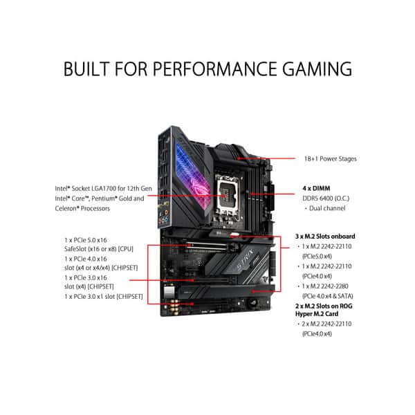 Asus ROG Z690-E GAMING WIFI LGA 1700 ATX Motherboard
