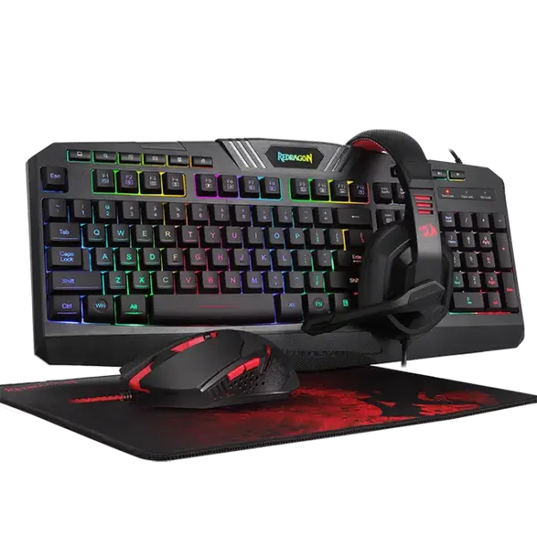 Redragon S101 4in1 Gaming Bundle (Keyboard - Mouse - Headset - Mouse Pad)