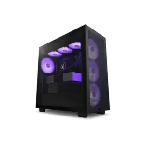 NZXT H7 Flow RGB ATX Mid Tower Gaming Case > Black