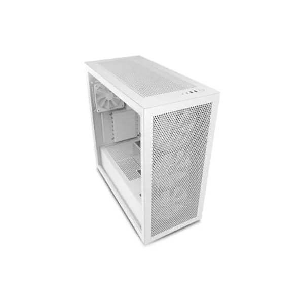 NZXT H7 Flow RGB ATX Mid Tower Gaming Case > White
