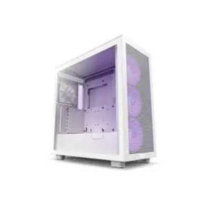 NZXT H7 Flow RGB ATX Mid Tower Gaming Case > White