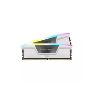 Corsair Vengeance RGB 32GB (2x16GB) DDR5 6200MHz C36 RAM > White