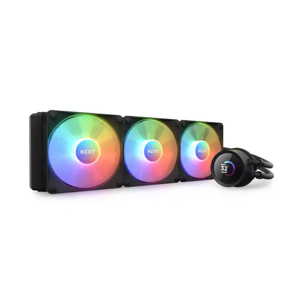 Nzxt Kraken 360 RGB 360mm AIO LCD Display CPU Liquid Cooler > Black