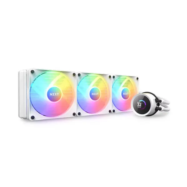 Nzxt Kraken 360 RGB 360mm AIO LCD Display CPU Liquid Cooler > White