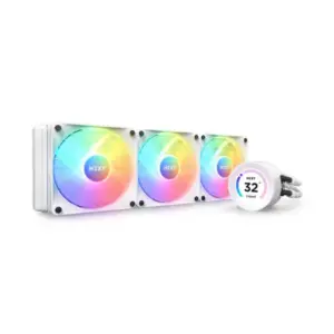 Nzxt Kraken Elite 360 RGB 360mm AIO LCD Display CPU Liquid Cooler > White