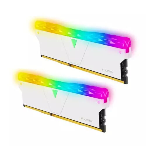 V-Color Prism Pro RGB 32GB (2x16GB) 3600MHz CL18 DDR4 RAM > White