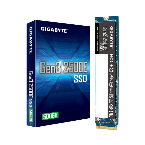 Gigabyte 2500E 500GB Gen3 NVMe M.2 SSD