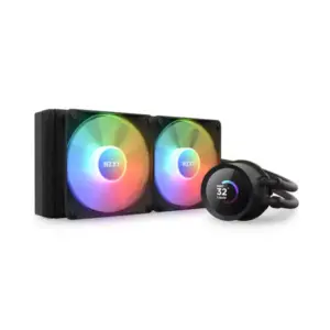 Nzxt Kraken 240 RGB 240mm AIO LCD Display CPU Liquid Cooler > Black