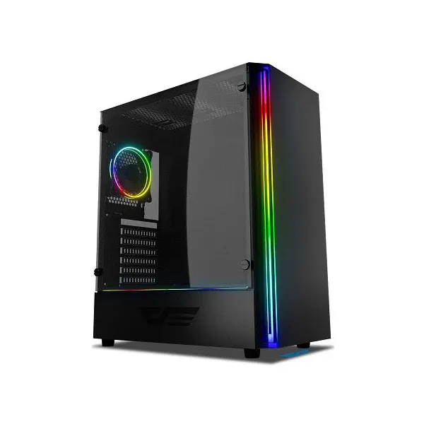 DarkFlash J11 RGB Tempered Glass Mid-Tower Black Computer Case