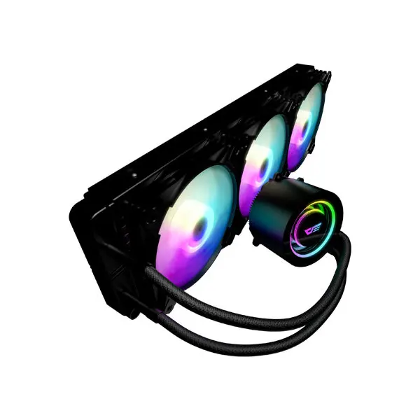 DarkFlash Twister DX360 ARGB LED 360mm AIO Liquid Cooler > Black