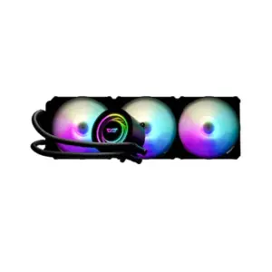 DarkFlash Twister DX360 ARGB LED 360mm AIO Liquid Cooler > Black