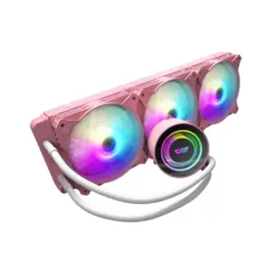 DarkFlash Twister DX360 ARGB LED 360mm AIO Liquid Cooler > Pink