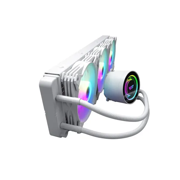 DarkFlash Twister DX360 ARGB LED 360mm AIO Liquid Cooler > White