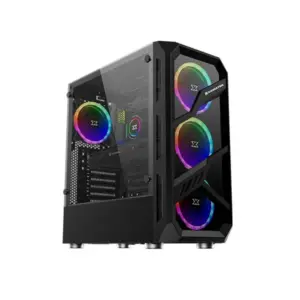 Xigmatek Lamiya Tempered Glass RGB ATX Mid-Tower Case