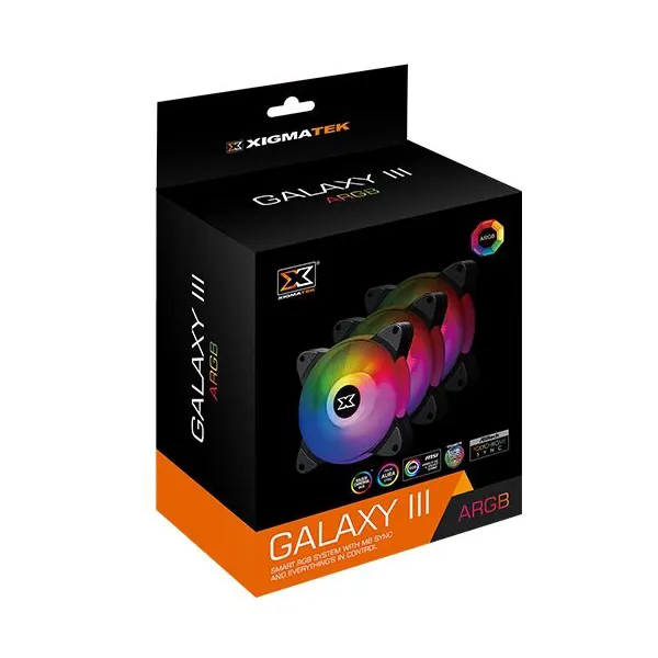 Xigmatek Galaxy III Essential ARGB 3 Fans Pack