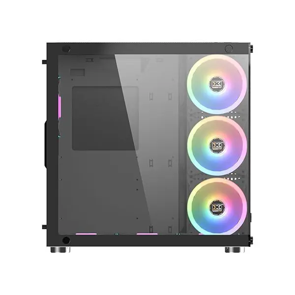 Xigmatek Aquarius Plus RGB With 7pcs RGB Fans ATX Mid-Tower Gaming Case > Black