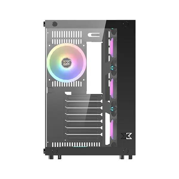 Xigmatek Aquarius Plus RGB With 7pcs RGB Fans ATX Mid-Tower Gaming Case > Black