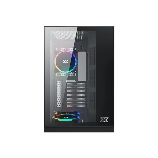 Xigmatek Aquarius S 3X ARGB Fans Tempered Glass Gaming Case > Black