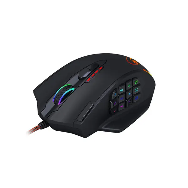 Redragon M908 Impact RGB With Side Buttons Optical Wired Gaming Mouse