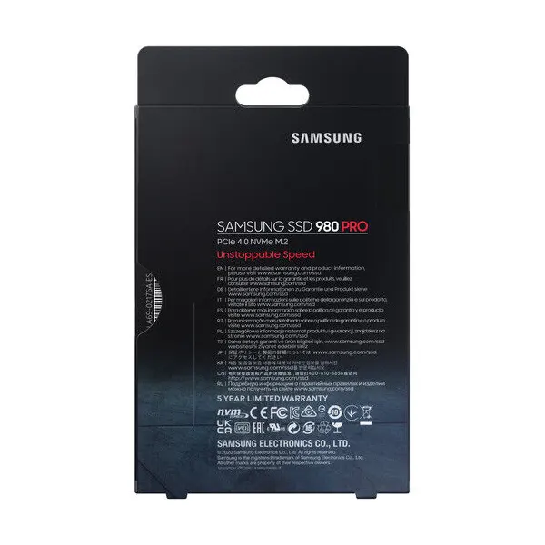 Samsung 980 PRO 500GB M.2 NVMe SSD