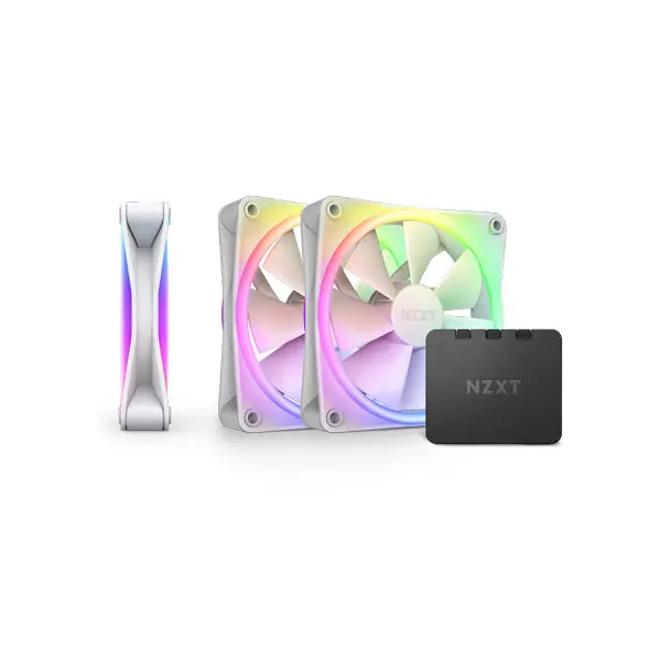 Nzxt F120 RGB DUO Triple Pack Cooling Case Fans > White