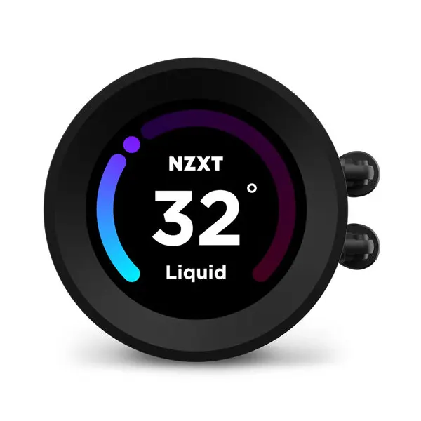 Nzxt Kraken Elite 240 RGB 240mm LCD Display AIO CPU Liquid Cooler > Black