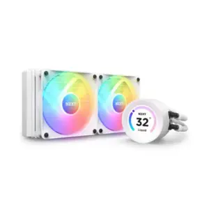 Nzxt Kraken Elite 240 RGB 240mm LCD Display AIO CPU Liquid Cooler > White