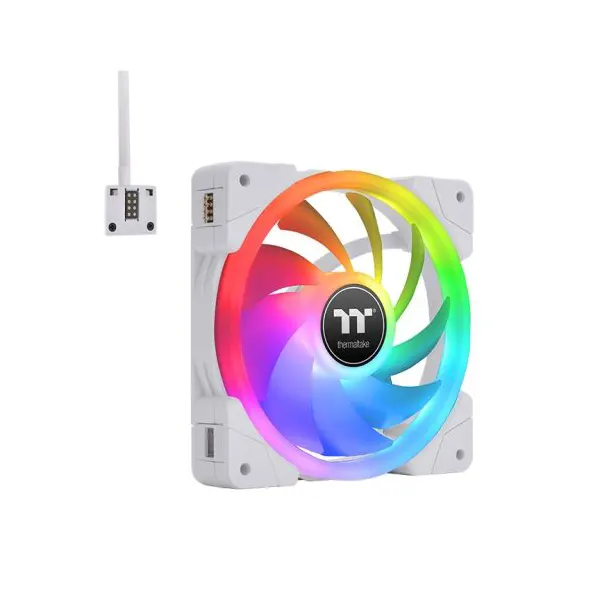 Thermaltake SWAFAN EX12 RGB PC Cooling Fan White TT Premium Edition - Triple Fan