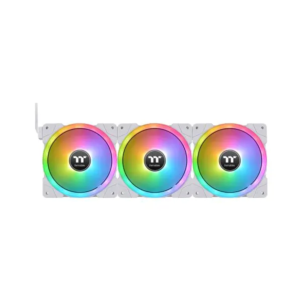 Thermaltake SWAFAN EX14 RGB PC Cooling Fan White TT Premium Edition - Triple Fan