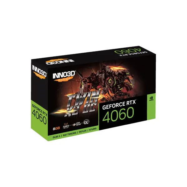 Inno3D GeForce RTX 4060 Twin X2 OC 8GB GDDR6 128-Bit Video Card