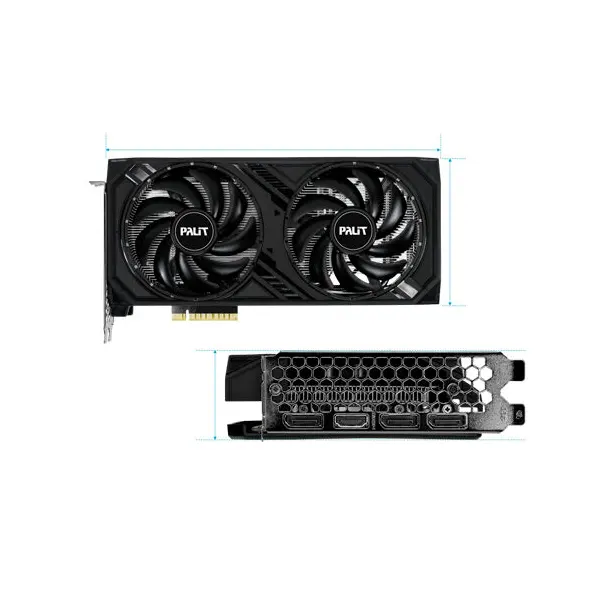 NE64060019P1-1070D-5 Palit GeForce RTX 4060 Dual 8GB GDDR6 128-Bit Video Card
