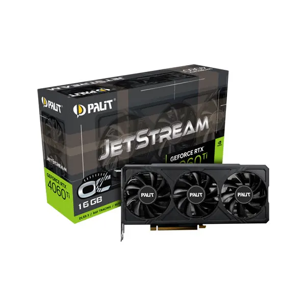 Palit GeForce RTX 4060 Ti JetStream OC 16GB GDDR6 128-Bit Video Card