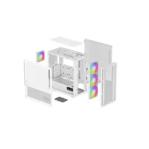 DeepCool CH560 DIGITAL ARGB Mid-Tower ATX Gaming Case > White