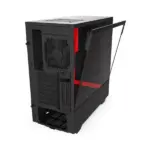 NZXT H510i Compact Mid-Tower With Lighting And Fan Control Computer ATX Case > Black/Red