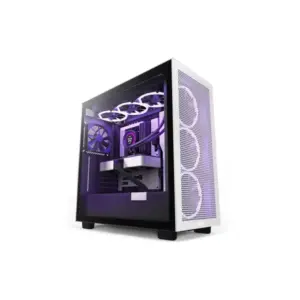 NZXT H7 Flow ATX Mid Tower Gaming Case > Black/White