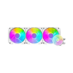 DarkFlash Radiant DC 360 AIO CPU Liquid Cooler > White