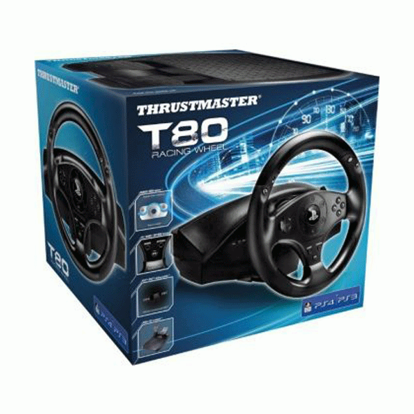 Thrustmaster T80 Racing Wheel WPedals For PS3,PS4 > Black