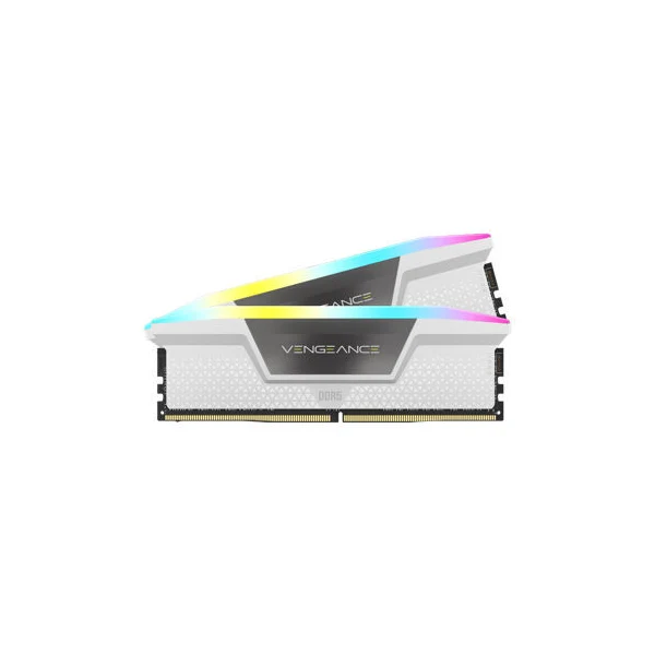 Corsair Vengeance RGB 32GB (2x16GB) 5200MHz DDR5 RAM > White
