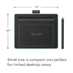 Wacom Intuos Bluetooth Creative Pen (Small) Graphic Tablet > Black/Green