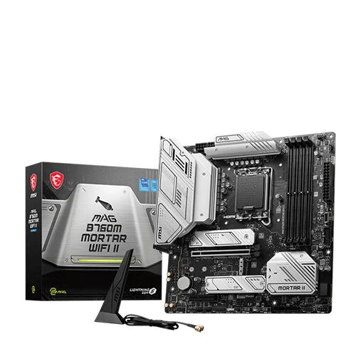 911-7E13-001-1 MSI MAG B760M Mortar WiFi II Intel DDR5 Micro ATX Motherboard