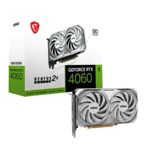 MSI GeForce RTX 4060 VENTUS 2X 8G OC 128-Bit Video Card > White