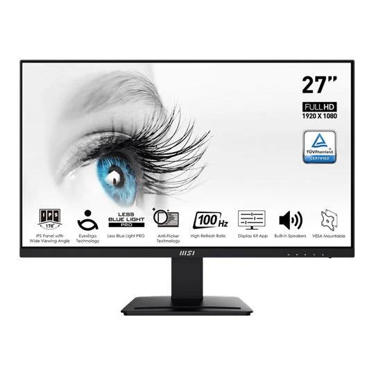 MSI PRO MP273A 27" 100Hz IPS FHD Gaming Monitor