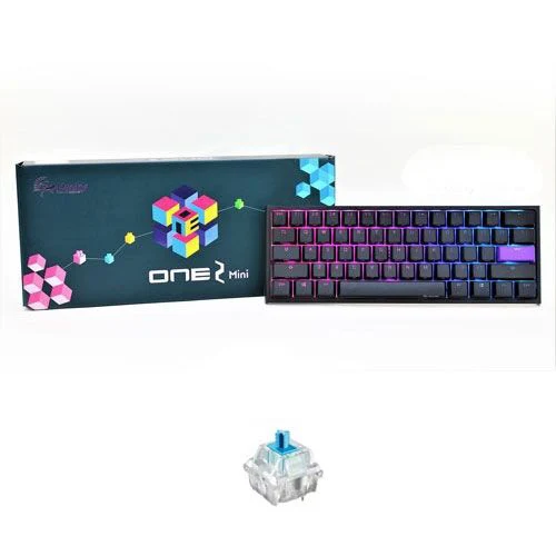 Ducky One 2 Mini Blue Cherry Switch Seamless Double Shot RGB LED Gaming Keyboard