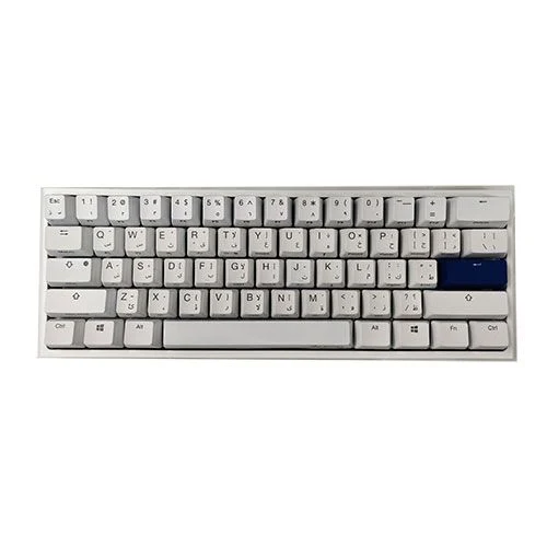 Ducky One 2 Mini Cherry Speed Silver RGB Switch English/Arabic Gaming Keyboard > White