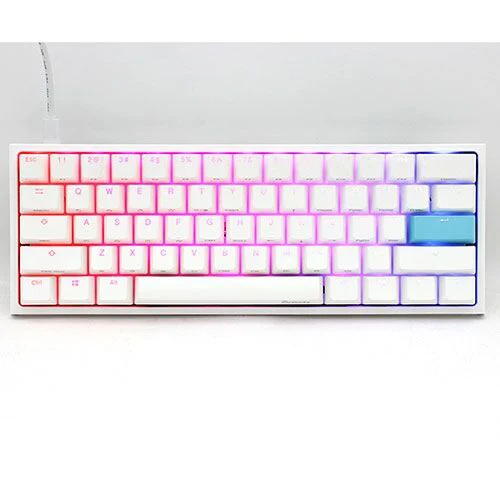 Ducky One 2 Mini Cherry Red RGB Switch English/Arabic Gaming Keyboard > White