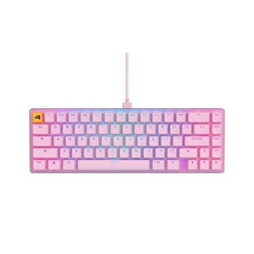 Glorious GMMK 2 65% Fox Switches Mechanical Gaming Keyboard > Pink