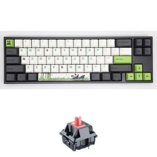 Ducky Miya Pro Panda White Cherry MX Silent Red LED 60% Dye Sub PBT Mechanical Gaming Keyboard